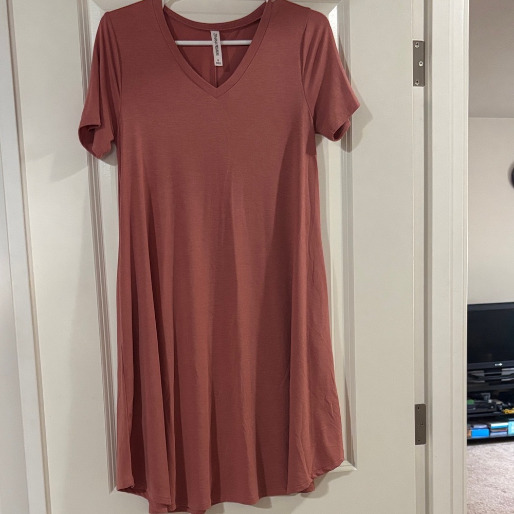 V-Neck Mini Dress